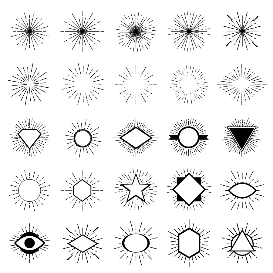 900x900 Light Ray Vector Shape By Superpencil Graphicriver