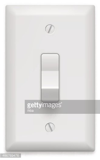 329x523 Light Switch On White Vector Illustration Premium Clipart