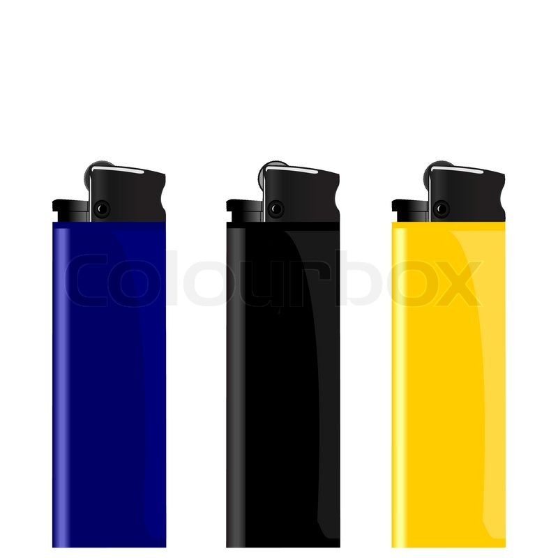 800x800 Realistic Illustration Three Colored Lighter