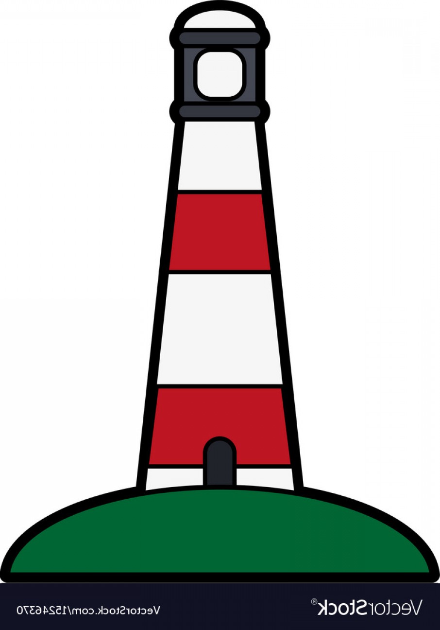 906x1296 Striped Lighthouse Icon Image Vector Arenawp