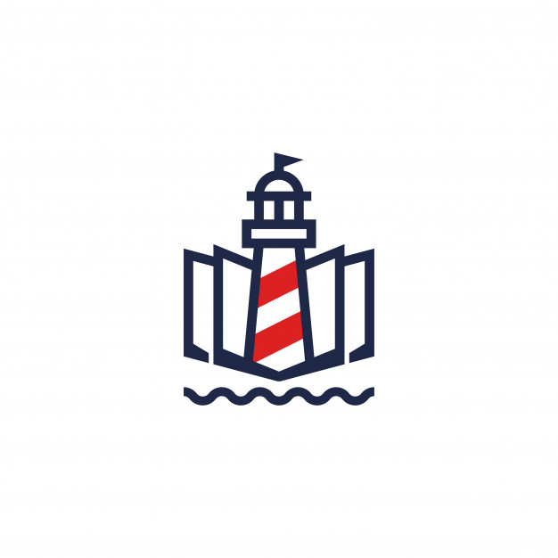 626x626 Three Lighthouse Line Vector Logo Vector Premium Download