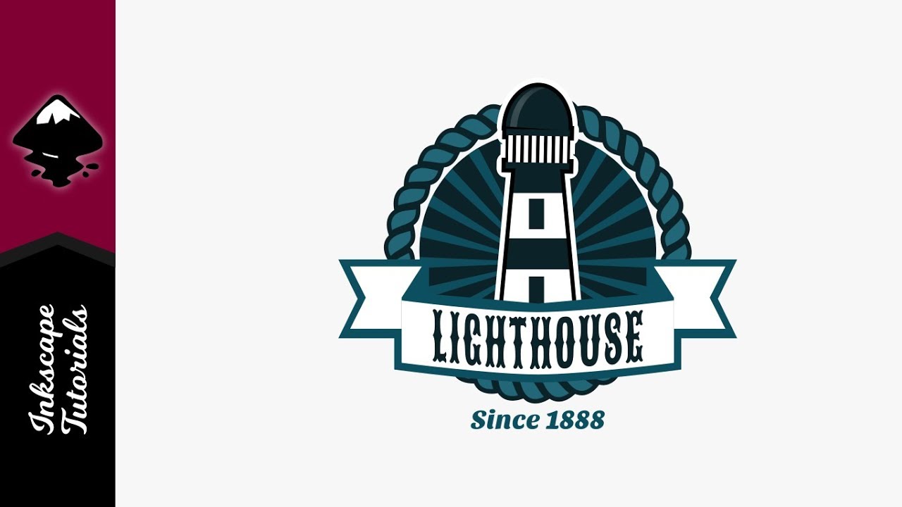 1280x720 Inkscape Tutorial Lighthouse Logo Part 1, Create A Rope Vector