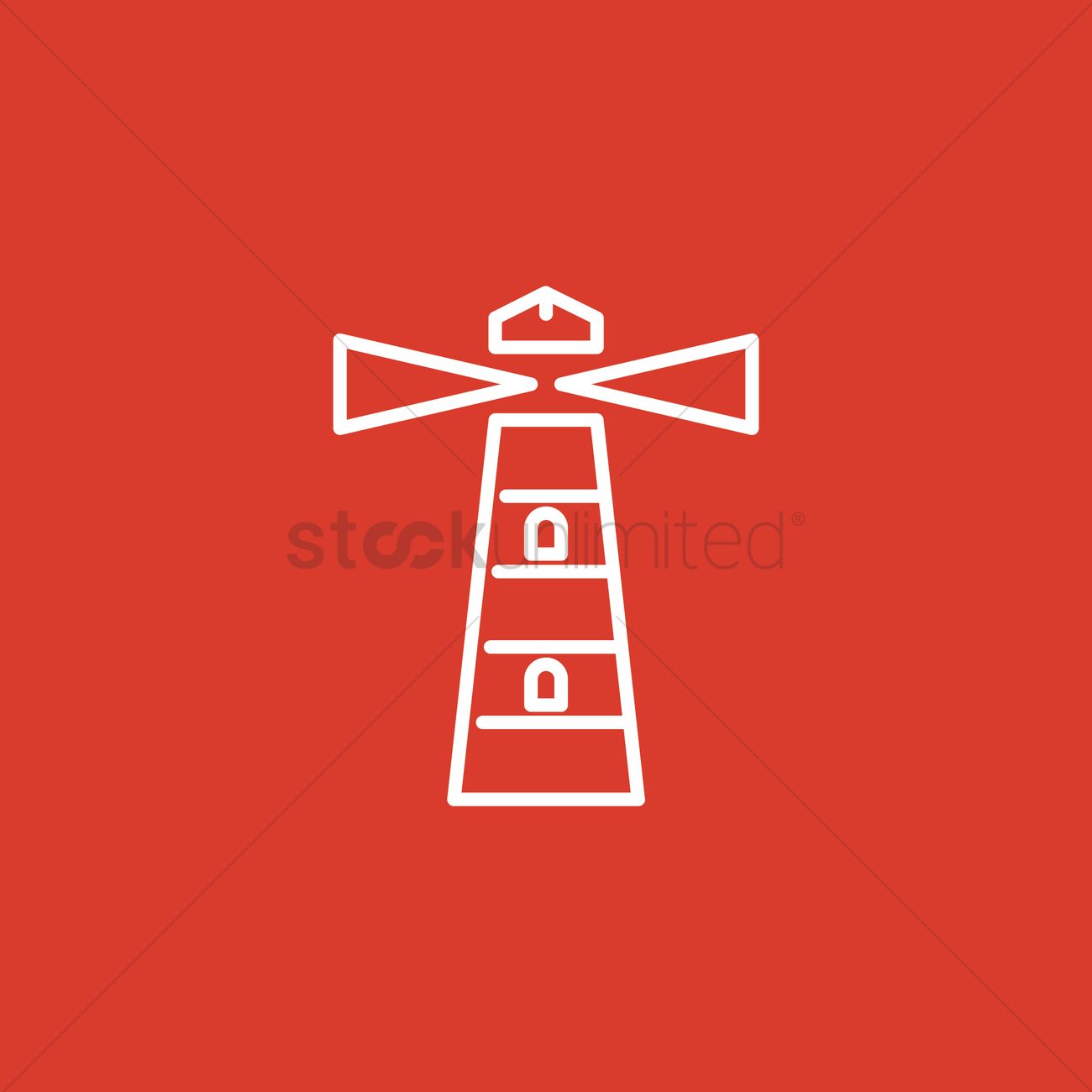 1300x1300 Lighthouse Vector Image