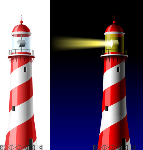 475x500 Set Of Lighthouse Vector Free Vector In Encapsulated Postscript