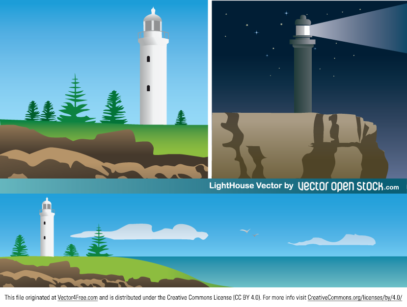 829x626 Free A Vector Lighthouse