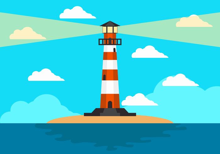 700x490 Cove With Lighthouse Background