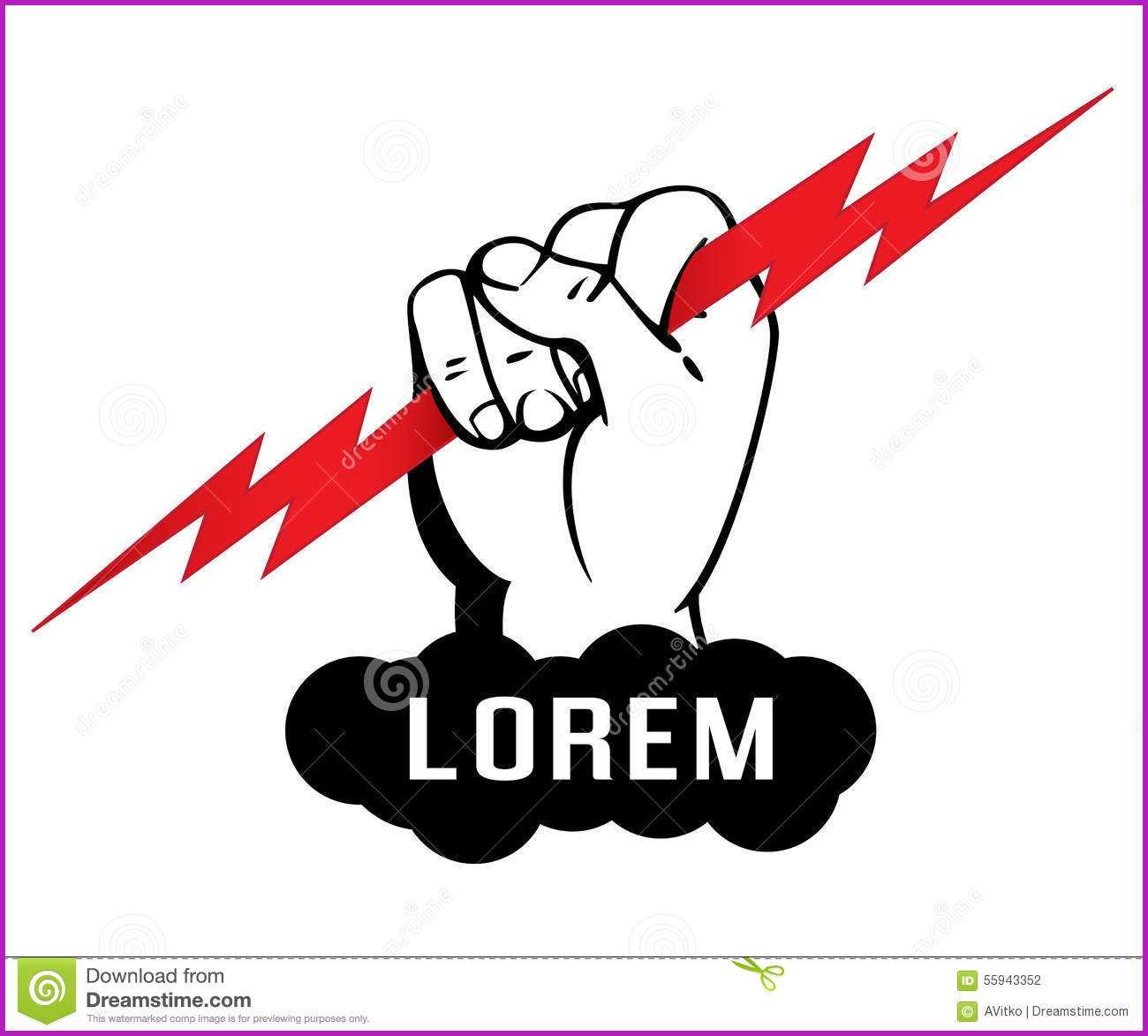 1300x1173 New Logo Template Zeus Arm Hand Holding A Lighting Bolt Vector