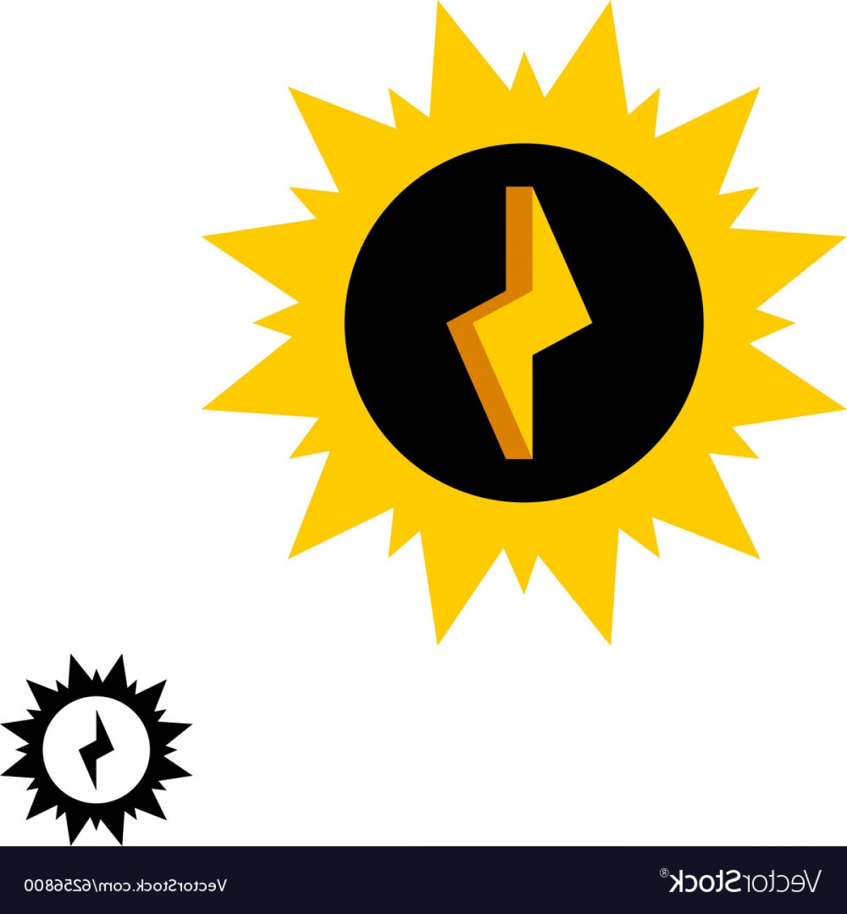 1200x1294 Sun Energy Logo With Lightning Bolt Vector Shopatcloth