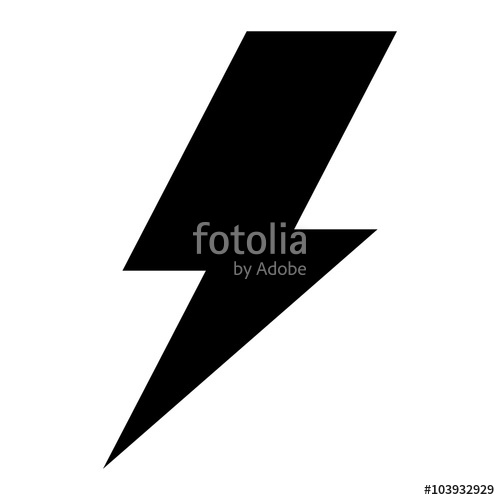 500x500 Lightning Bolt Vector Icon Stock Image And Royalty Free Vector