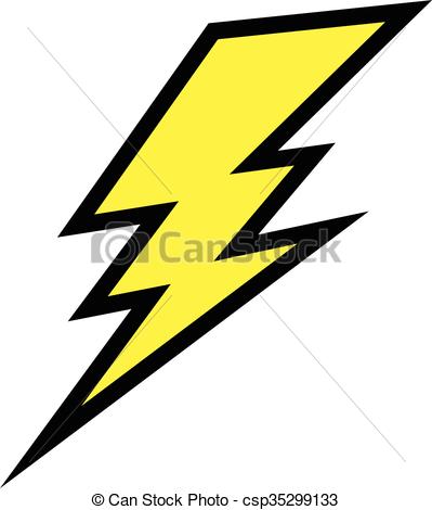 399x470 Lightning Bolt Vector Icon.