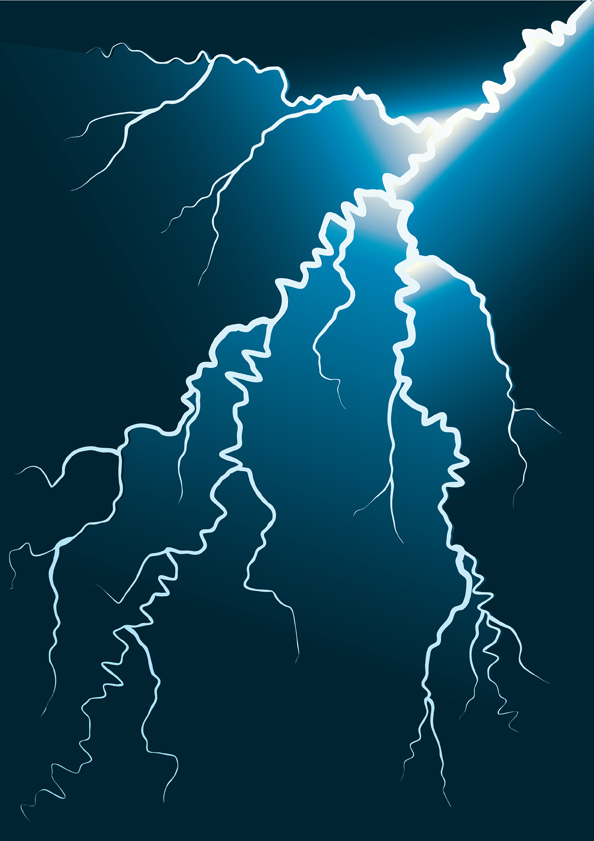 594x841 Lightning Vector Free Vector 4vector