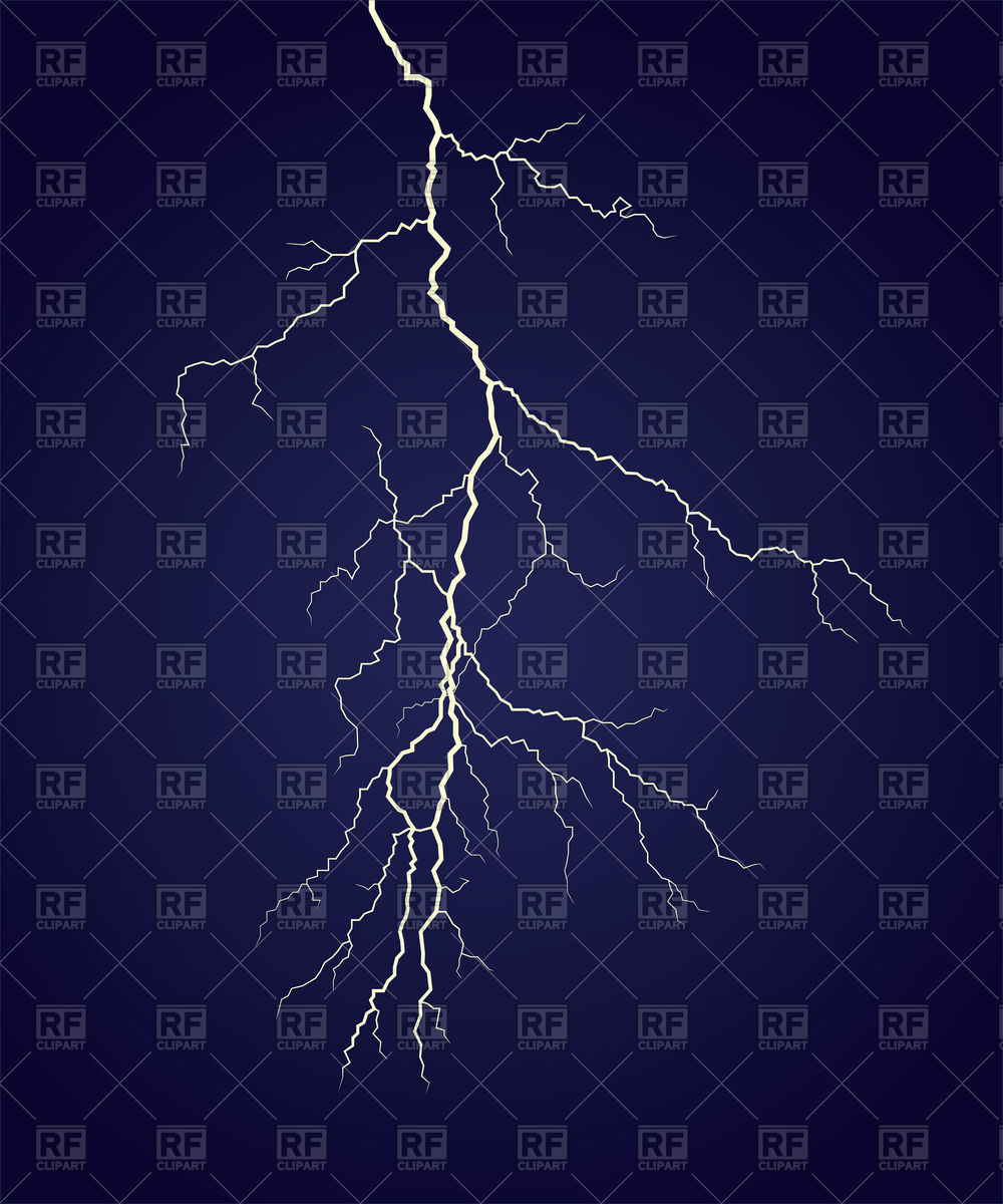 1000x1200 Single Vertical Lightning Vector Image Vector Artwork Of Objects