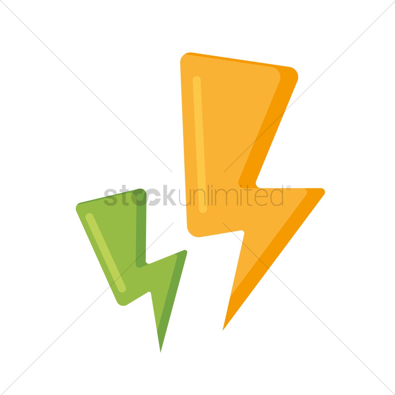 1300x1300 Free Lightning Vector Image