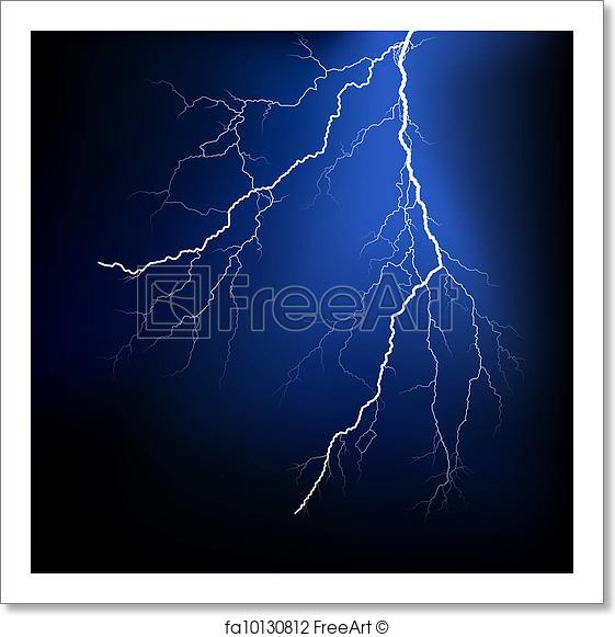 561x581 Free Art Print Of Detailed Lightning Vector Freeart Fa10130812