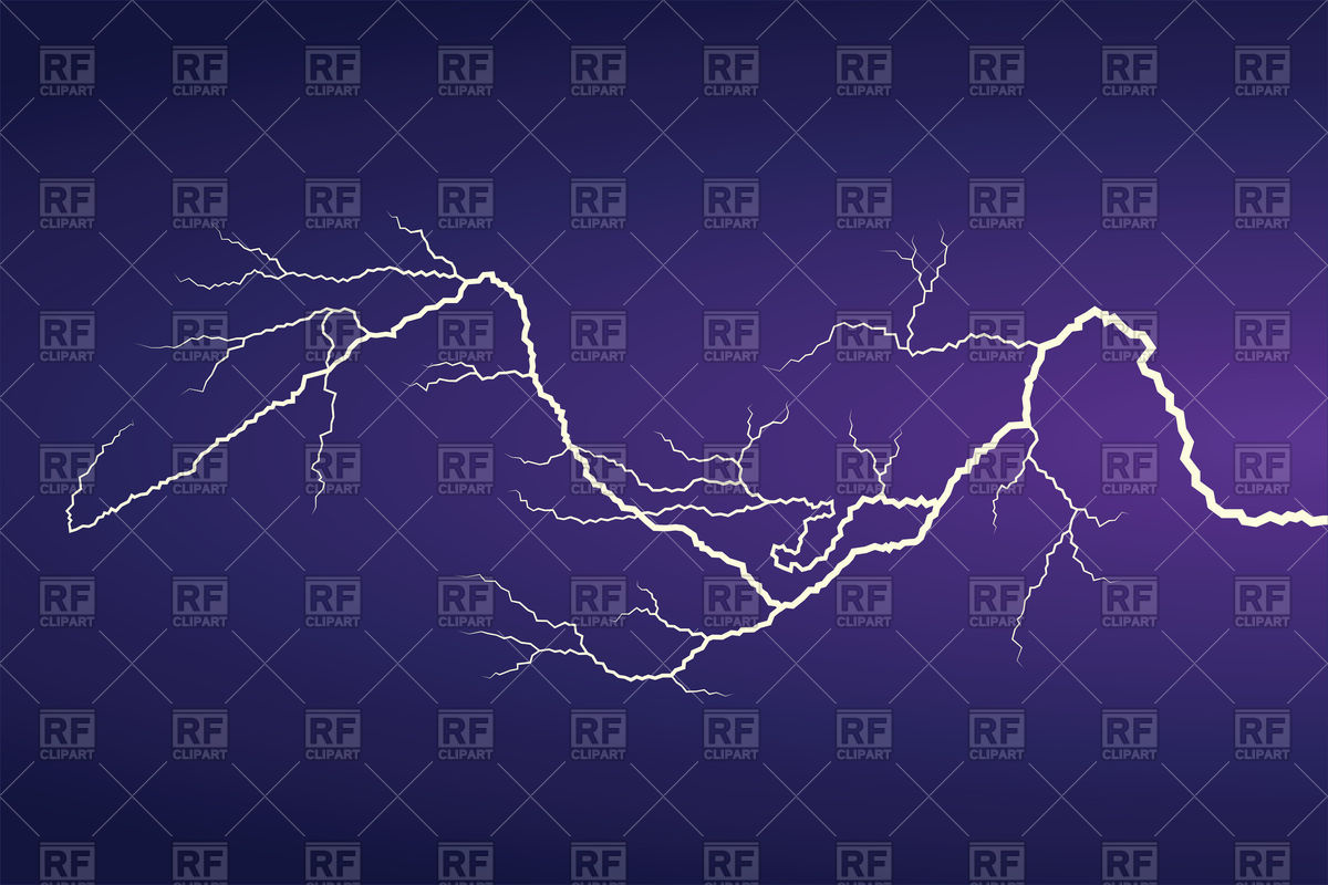 1200x800 Single Horizontal Lightning Vector Image Vector Artwork Of