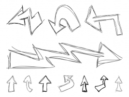267x200 Lightning Arrows Free Vector Graphic Art Free Download (Found