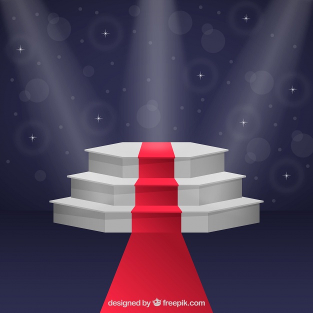 626x626 Realistic Stage Podium With Elegant Lightning Vector Free Download