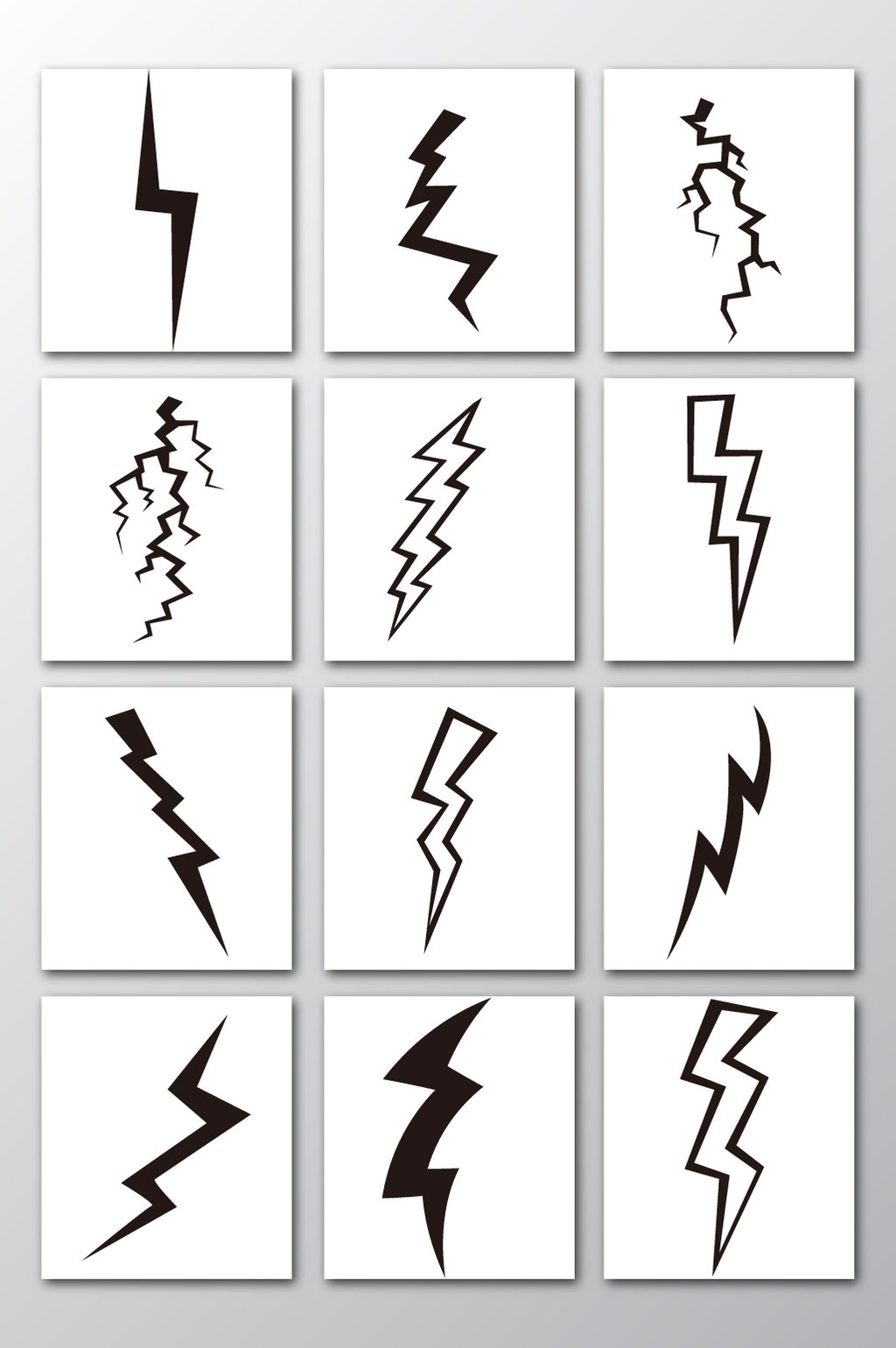 1024x1540 Vector Lightning Design Material Free Download Pikbest