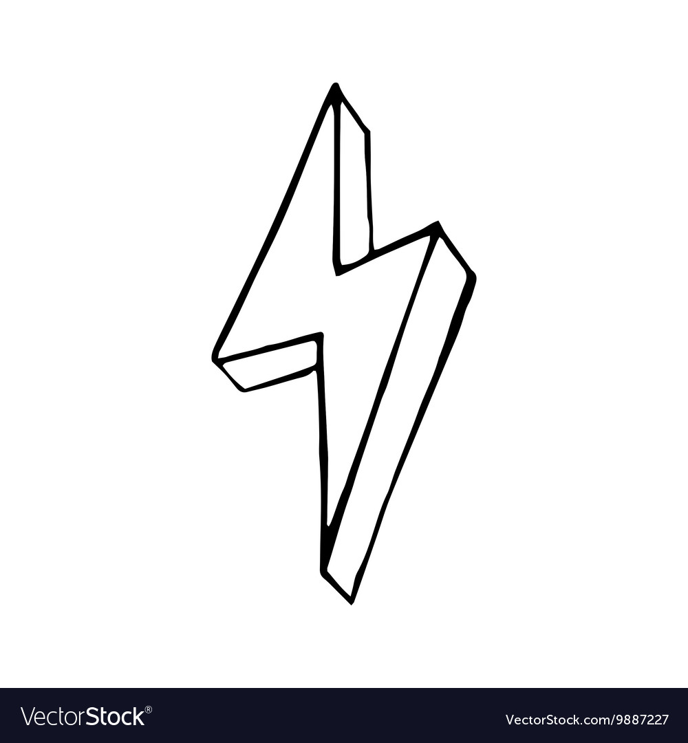 1000x1080 Drawn Lightning Vector 3369974