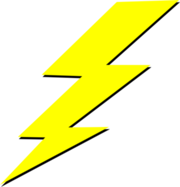 576x600 Lightning Vector Png