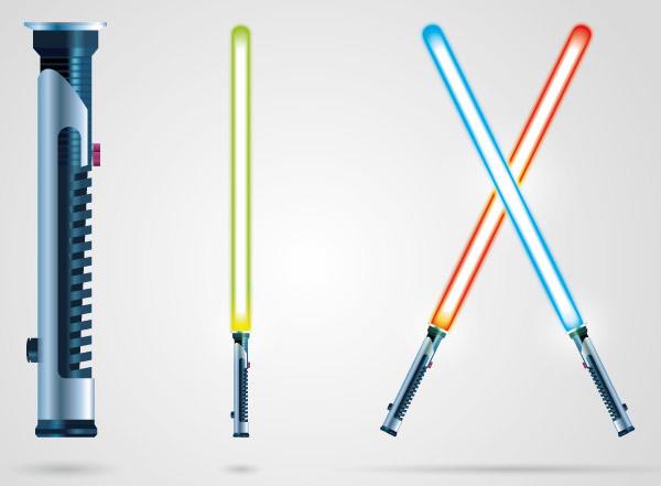 600x441 Free Vector Lightsaber 123freevectors