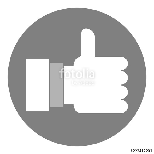 500x500 Like Button. Vector Icon. Stock Image And Royalty Free Vector
