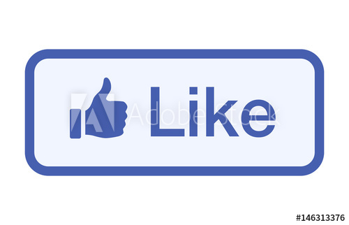 500x322 Thumbs Up Like Button Vector Flat Vector Icon For Social Networks
