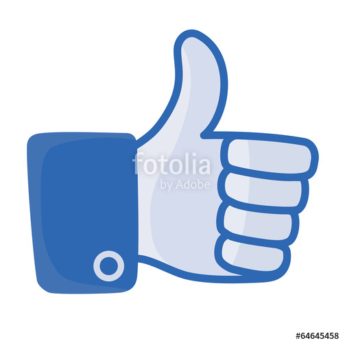 500x500 Thumb Up Vector, Like Button Stock Image And Royalty Free Vector