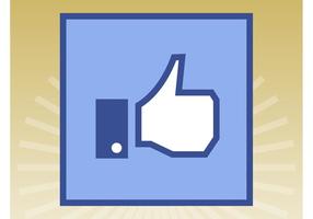 286x200 Facebook Like Button Free Vector Art
