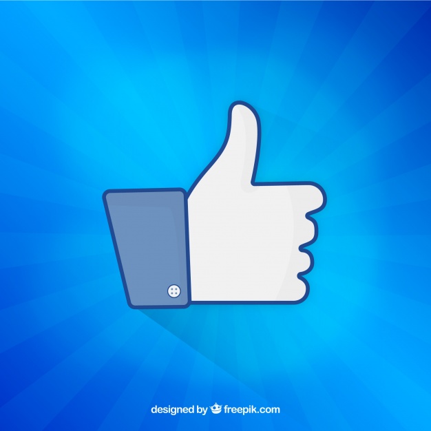 626x626 Facebook Background With Like Icon Vector Free Download