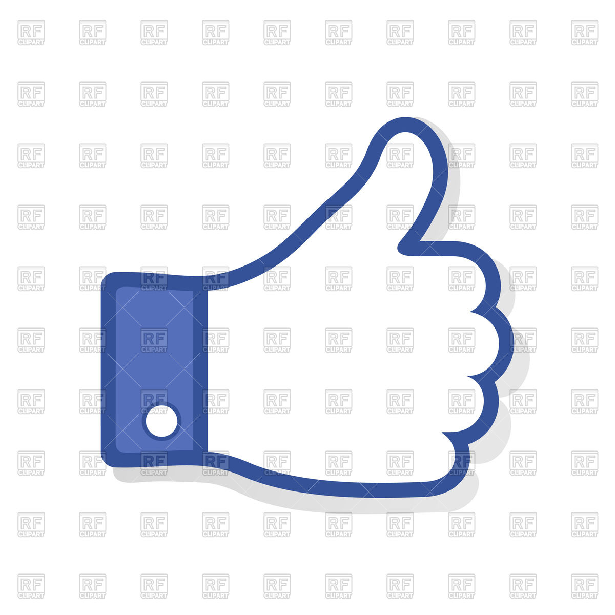 1200x1200 Hand Like Icon Vector Image Vector Artwork Of Icons And Emblems