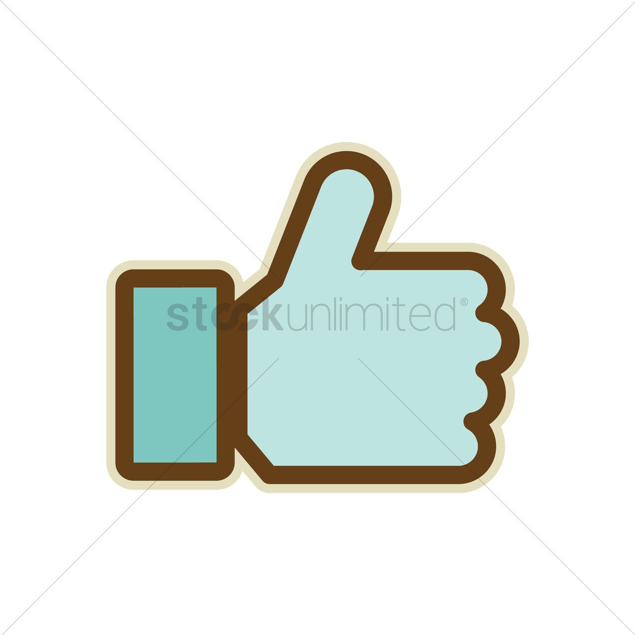 1300x1300 Like Icon Vector Image