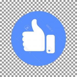 300x300 Flat Like Icon Concept Vector Stylish Social Media Like Hand Icon