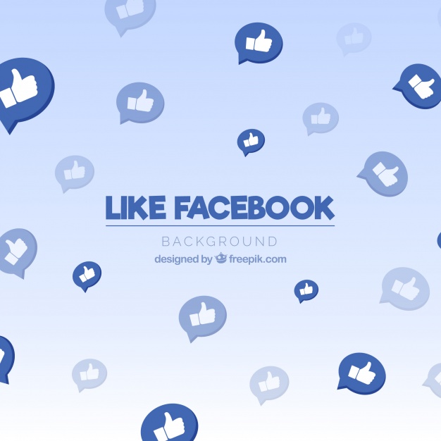 626x626 Facebook Background With Like Icons Vector Free Download