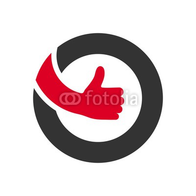 400x400 Finger Logo. Hand Icon. Like Symbol. Vector Eps 10. Buy Photos