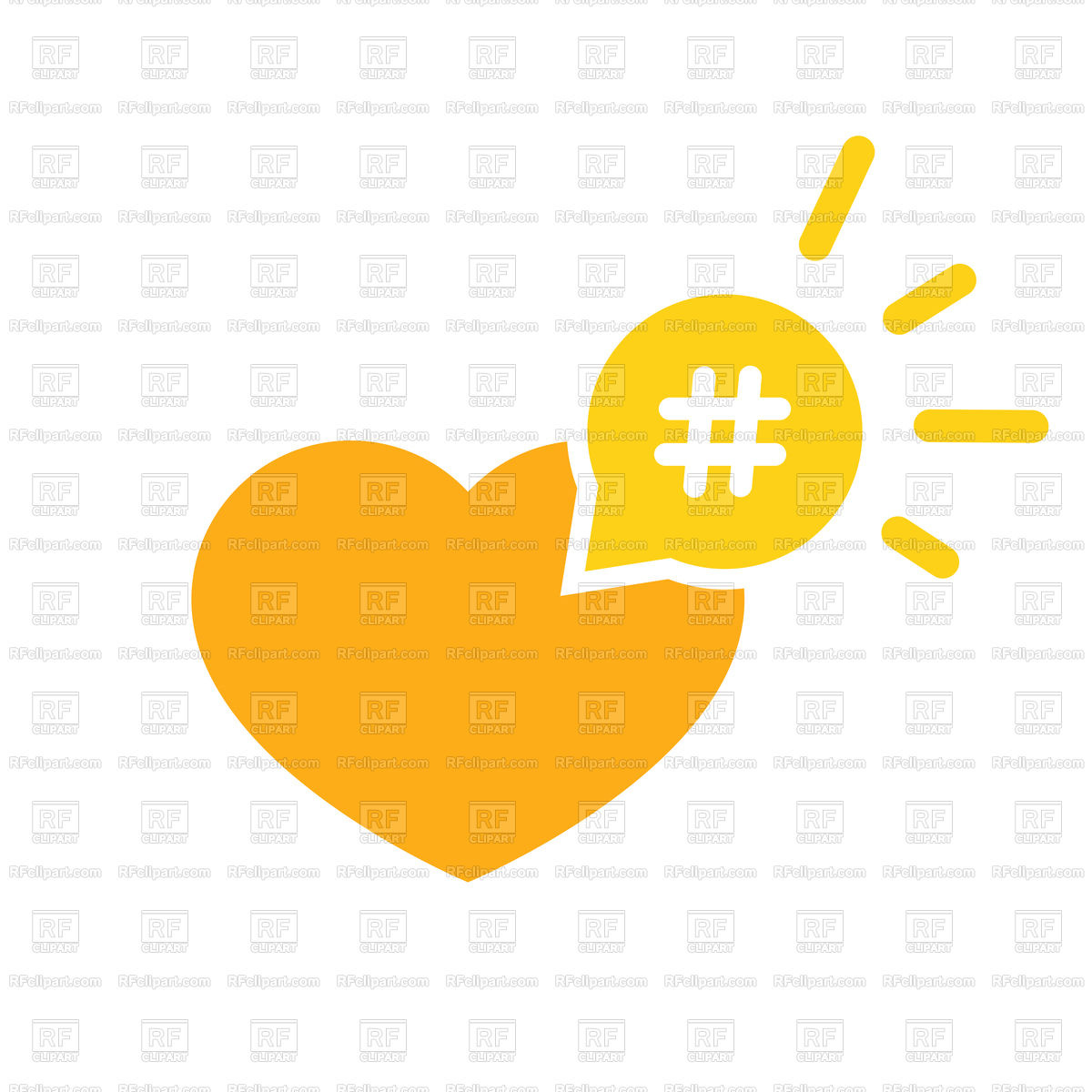 1200x1200 Hashtag Icon Like Heart