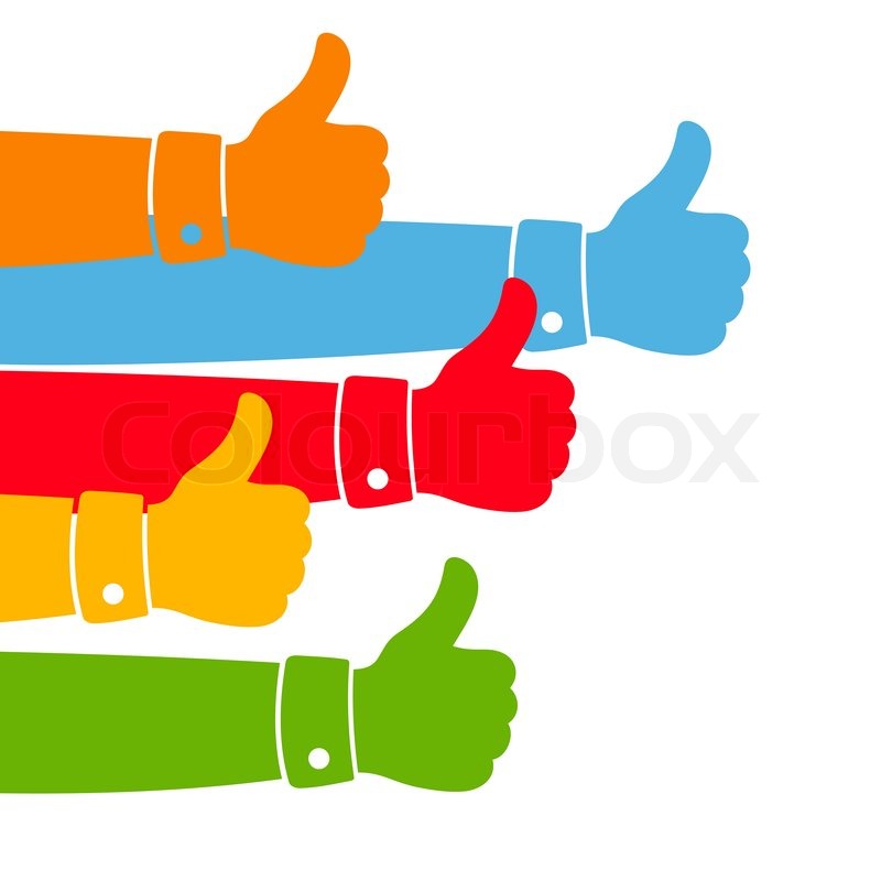 800x800 Like And Thumbs Up Illustration. Stock Vector Colourbox