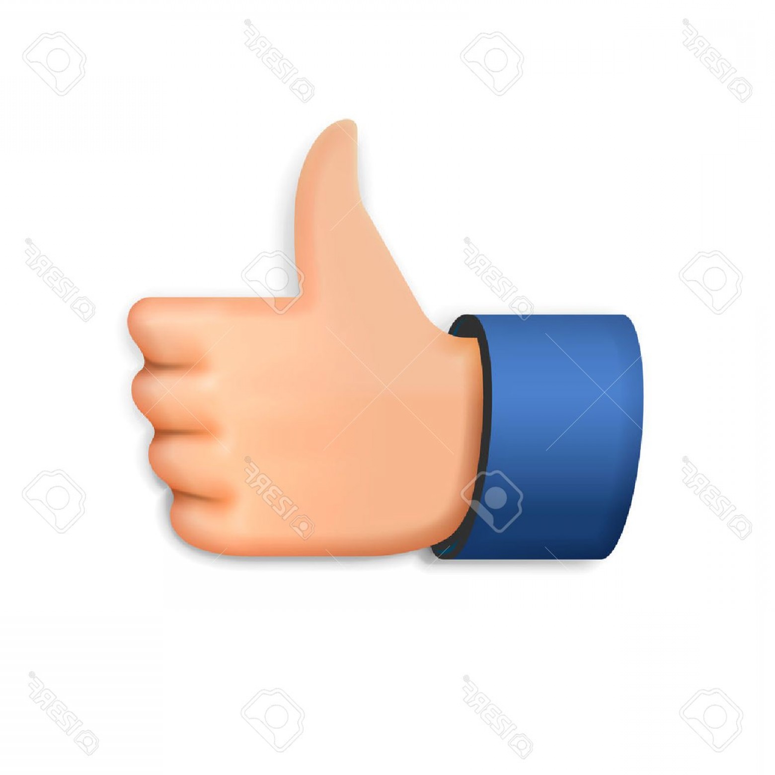 1560x1560 Photostock Vector Like Icon Emoji Thumb Up Symbol Vector