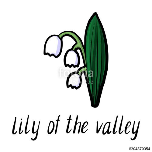 500x500 Vector Flower Of Lily Of The Valley Stock Image And Royalty Free