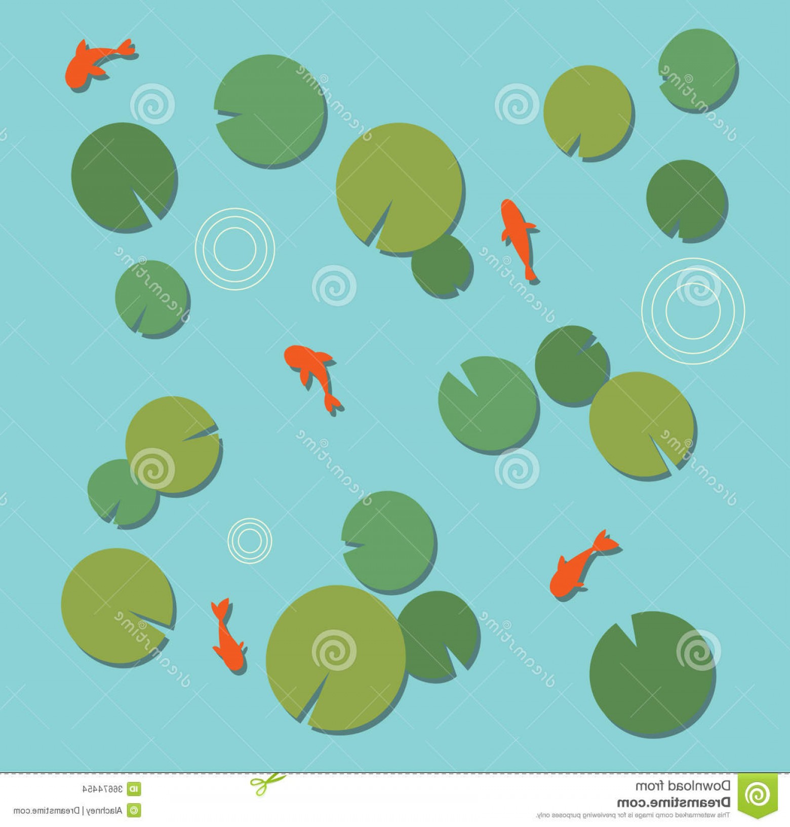 1560x1633 Stock Images Lilypad Koi Pond Goldfish Lily Pad Illustration