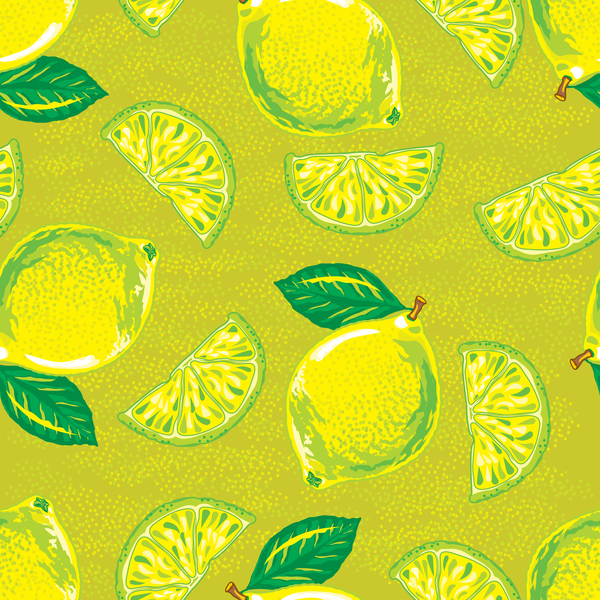 600x600 Limon Pattern Seamless Vector Free Download