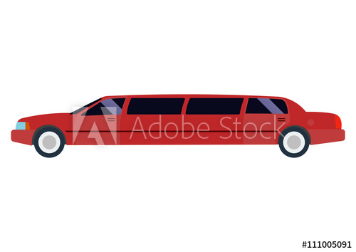500x354 Limousine Vector Illustration Isolated