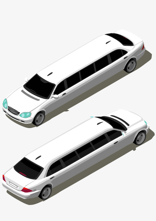 595x842 White Limousine, White, Lengthen, Lincoln Png And Vector For Free