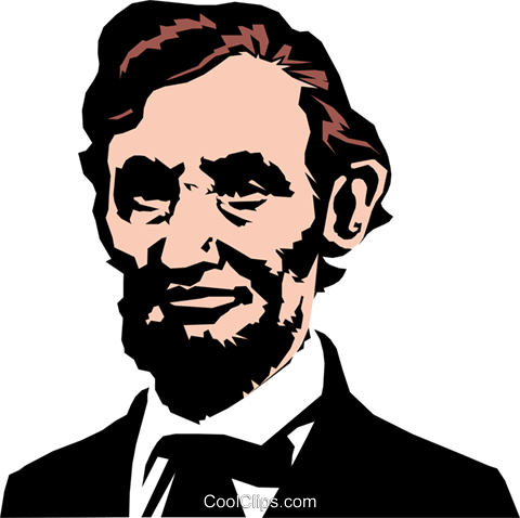 480x478 Abraham Lincoln Royalty Free Vector Clip Art Illustration