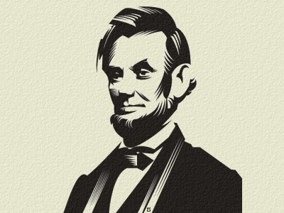 400x300 Abraham Lincoln Letterpress By Gal Yuri