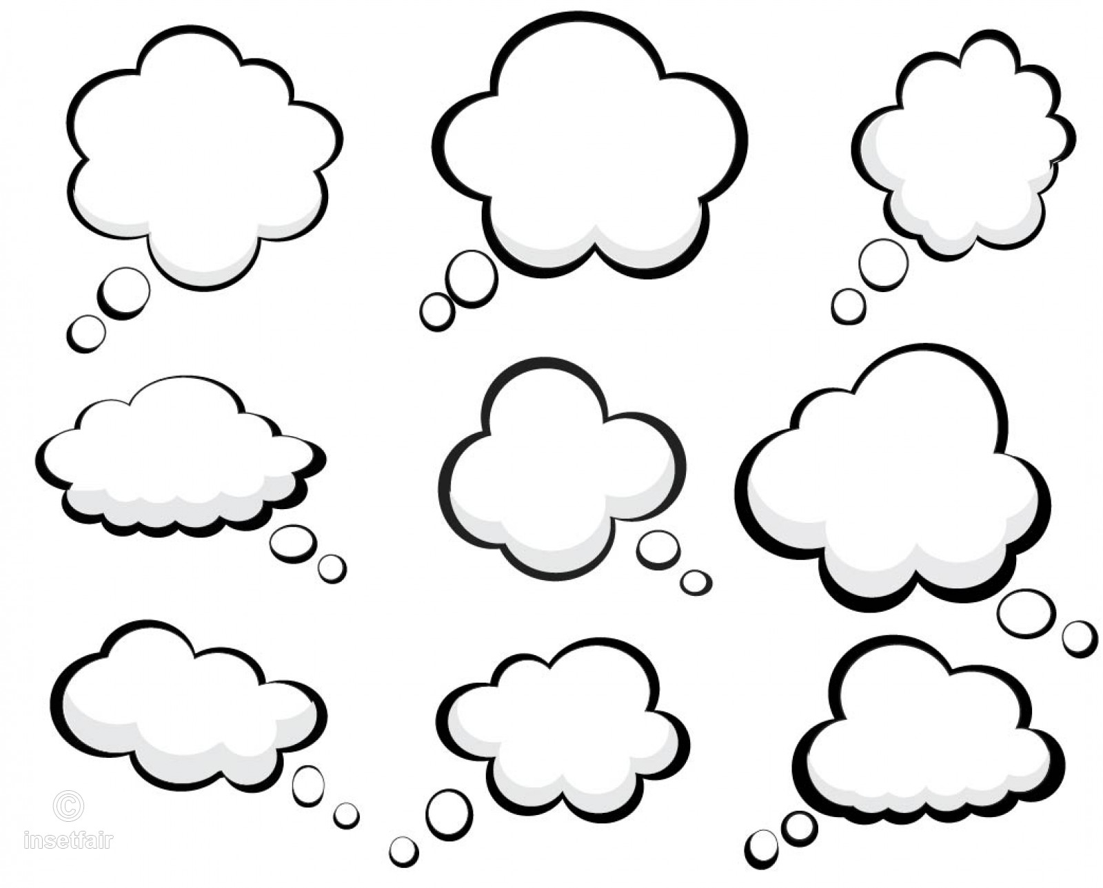 1600x1289 Passing Clouds Vector Line Art And Cliparts