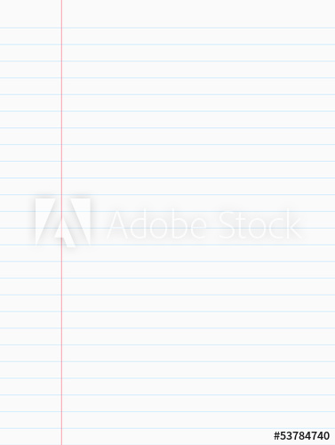 377x500 Lined Paper And Note Paper. Vector Illustration.