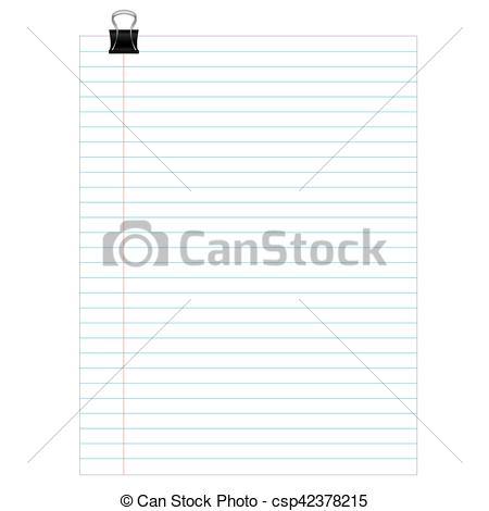 450x470 Sheet Of Lined Paper Or Notebook Paper Texture With Left Margin.
