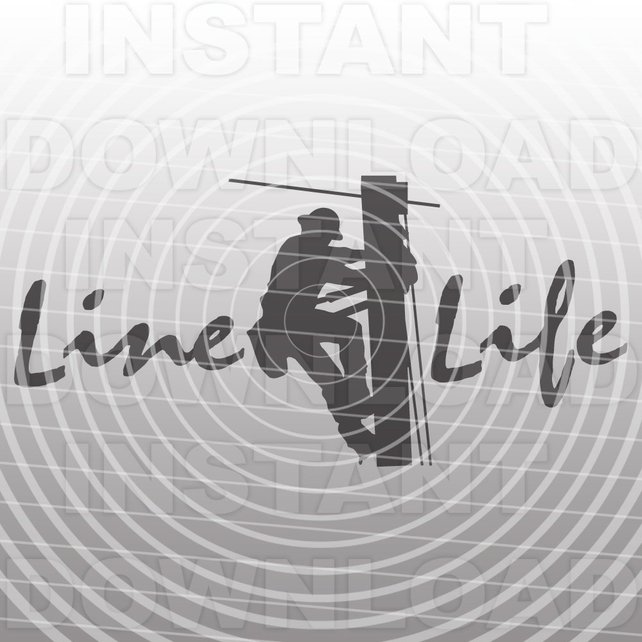 642x642 Line Life Svg Fileelectrical Lineman Svg Fileelectrician Svg Etsy
