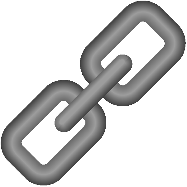 600x600 Link Icon 3d Gray Vector Data. Svg(Vector)public Domain Icon